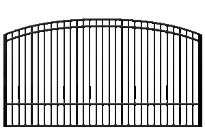 Black-Steel-Gate-PNG-Image